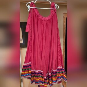 Mexican Ballet Folklorico Full Circle Skirt